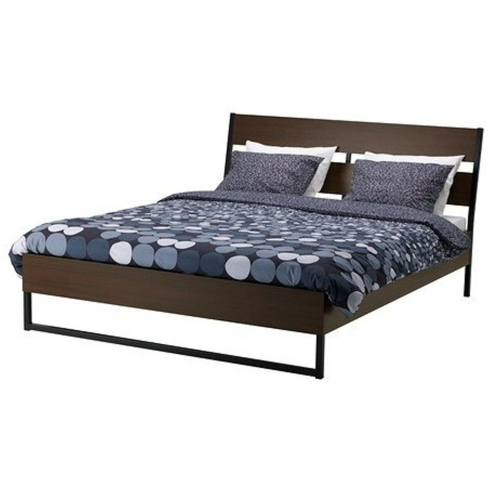 Ikea Queen Size Bed frame, dark brown, Luröy , 2382.22326.48 - Walmart