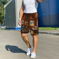 thumbnail image 6 of JUNZAN Log Cabin Inside Pattern Sleep Pajama Shorts for Men,Men's Pajama Bottoms,Sleepwear,Pj Shorts, 6 of 7