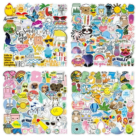 Appoft Stickers for Water Bottles, 200PCS Water Bottle Stickers for Kids, Waterproof Vinyl Stickers, Cute Stickers for Kids Classroom, Teacher Prizes Classroom Must Haves
