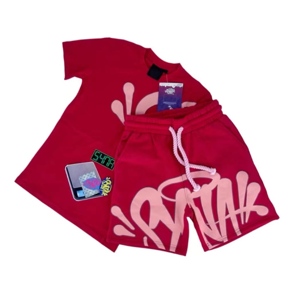 Syna World Men's T-shirt and Shorts Casual Fashion Summer with