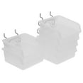 thumbnail image 1 of Raindrops 6pcs Pegboard Bins Slanted Opening ABS Transparent Construction for Workshop Accessories Users, 1 of 8