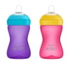 Philips Avent My Grippy Spout Sippy Cup with Soft Spout and Leak-Proof Design, Pink/Purple, 10oz, 2pk, SCF801/22