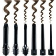 thumbnail image 3 of 6 in 1 Electric Hair Curling Iron Wand Automatic Curler Set Wave Machine w Heat-Resistant Glove, 3 of 7