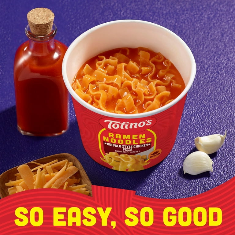 8 pack) Totino's Ramen Noodles, Buffalo Style Chicken Pizza Flavor