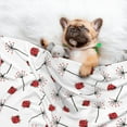 thumbnail image 3 of Rocae Ladybug With Dandelion for Pet Blanket Dog Blanket Cat Blanket Soft Sleep for Small Medium Pet-Large, 3 of 8
