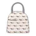 thumbnail image 1 of Easygdp Dachshund Dog Puppy Bolsa de Almuerzo Insulada Grande, Forro de Aluminio, Diseño Espacioso, a Prueba de Fugas, Ideal para Trabajo, Picnics, Viajes y Actividades al Aire Libre, 1 of 6