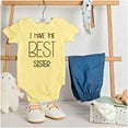 thumbnail image 3 of Best Sister Sibling Love Family Romper Boys or Girls Infant Baby Brisco Brands 12M, 3 of 6