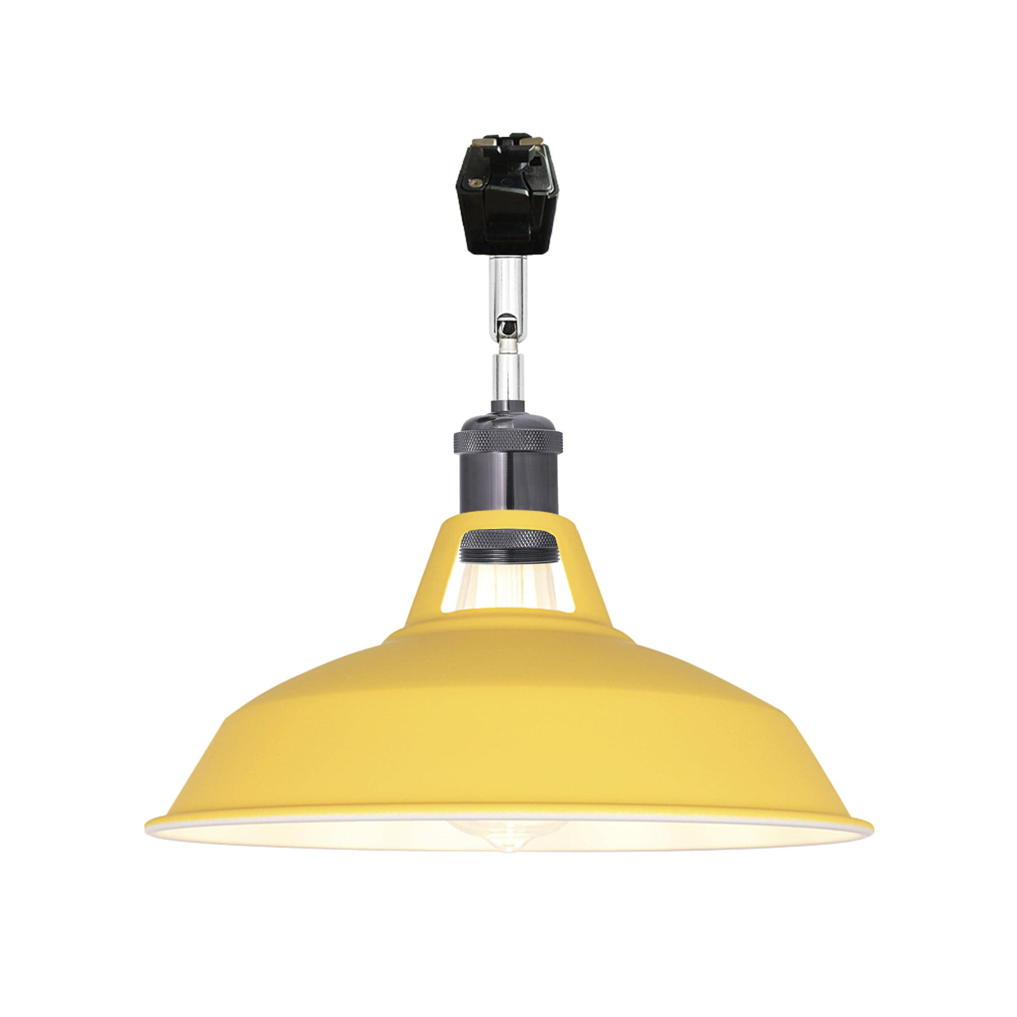 FSLiving JType Track Lighting E26 Base Industrial Adjustable Angle