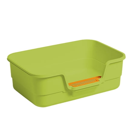 Fareti High Sided Cat Litter Box Splash Proof Designs Includes Shovel Easy to Clean Cat Litter Tray Non-Slip Bottom Ample Space for Cats
