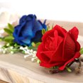 thumbnail image 3 of Minnieouse Elegantes padrinos de boda Rosas de boda Detalle llamativo Ocasiones formales Ramillete de rosas blancas hecho a mano Ropa, zapatos y accesorios Miscelánea blanco, 3 of 6