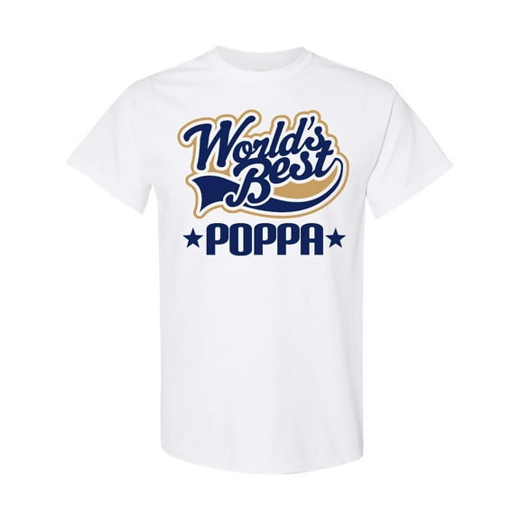 Inktastic World's Best Poppa Grandfather T-Shirt
