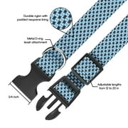 Vibrant Life Woven Padded Dog Collar, Blue, Medium