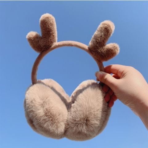 Namzi Ear Muffs for Winter Cute Reindeer Antlers Earmuffs  display picture 3