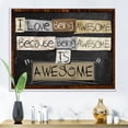 thumbnail image 2 of I Love Being Awesome School Quotes 20 in x 12 in Framed Painting Canvas Art Print, by Designart, 2 of 5