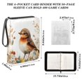 thumbnail image 3 of Game Card Storage Bag Collectible Trading Card Albums The 4-Pocket Card Binder With 50-Page Sleeve Can Hold 400 Game Cards Cute Orange Bird, 3 of 6