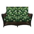thumbnail image 2 of RSH Décor Indoor Outdoor 4 Piece Foam Back Deep Seating Loveseat Cushion Set, 2 Seats 23”x 26” x 5” and 2 Foam Backs 23" x 21" x 3", Swaying Palms Aloe Green, 2 of 7