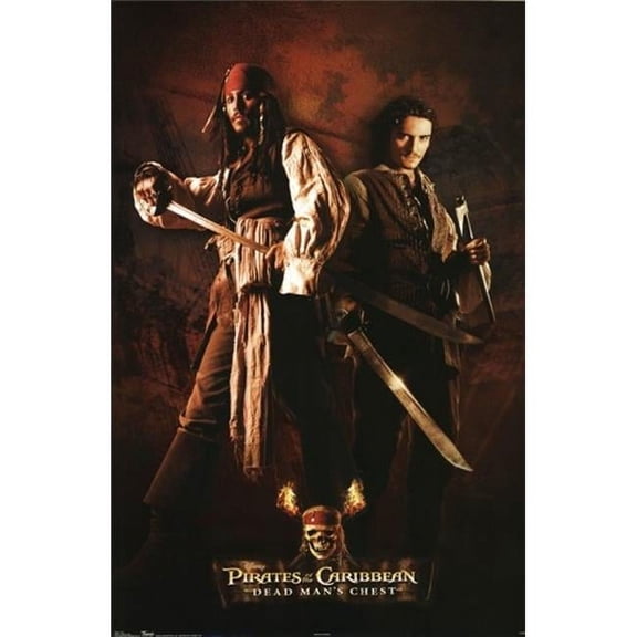 Pirates of the Caribbean - Jack & Will Poster Print