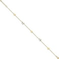 thumbnail image 2 of 14K Two-Tone Jbsp's Polished Butterfly With 1In Ext Anklet (10 X 1) Made In Italy lf1589-9, 2 of 5