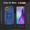 thumbnail image 2 of Dteck Magnetic Case for Motorola Moto G 5G 2023,Military-Grade Shockproof Silicone +PC Case Built-in Camera Stand Cover for Moto G 5G 2023,Blue, 2 of 8
