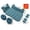 [Cartoon Bear] Dark green, variant on Stylish And Cute Cartoon Bear Skin-Friendly Car Inflatable Mattress, Portable Folding Car Accessories, Suitable for Outdoor Camping, Beach Trips, Self-Driving Car Rear Air Mattress
