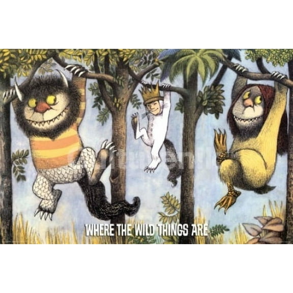 Where The Wild Things Are Hanging From Trees Laminated Poster (36 X 24)