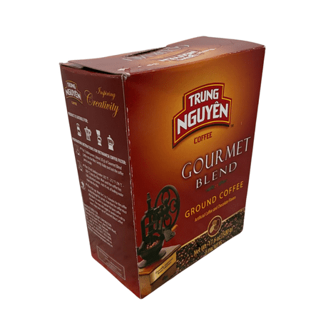 Trung Nguyen Gourmet Blend Ground Coffee, Artificial Coffee & Chocolate Flavors, 17.6 oz (500 g), 25 Packets