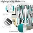thumbnail image 2 of Teal Black Curtains Turquoise Aqua Grey Gray White Abstract Geometric Ombre Modern Darking Men 42x63 Inch Rod Pocket Curtain for Bedroom Living Room Office Window Drapes Treatment Fabric 2 Panels, 2 of 5