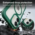 thumbnail image 4 of Pour iPhone 16 Plus Étui avec Bouton de Capture de Contrôle de Caméra, [Compatible avec MagSafe], Protection Antichoc Robuste, Étui Magnétique Transparent pour iPhone 16 Plus, 6.7 Pouces, Vert, 4 of 6