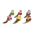 thumbnail image 3 of GROWTH TANK 6pcs Artificial Feather Bird Statue Simulation Garden Figurine Lifelike Ornament, 3 of 9