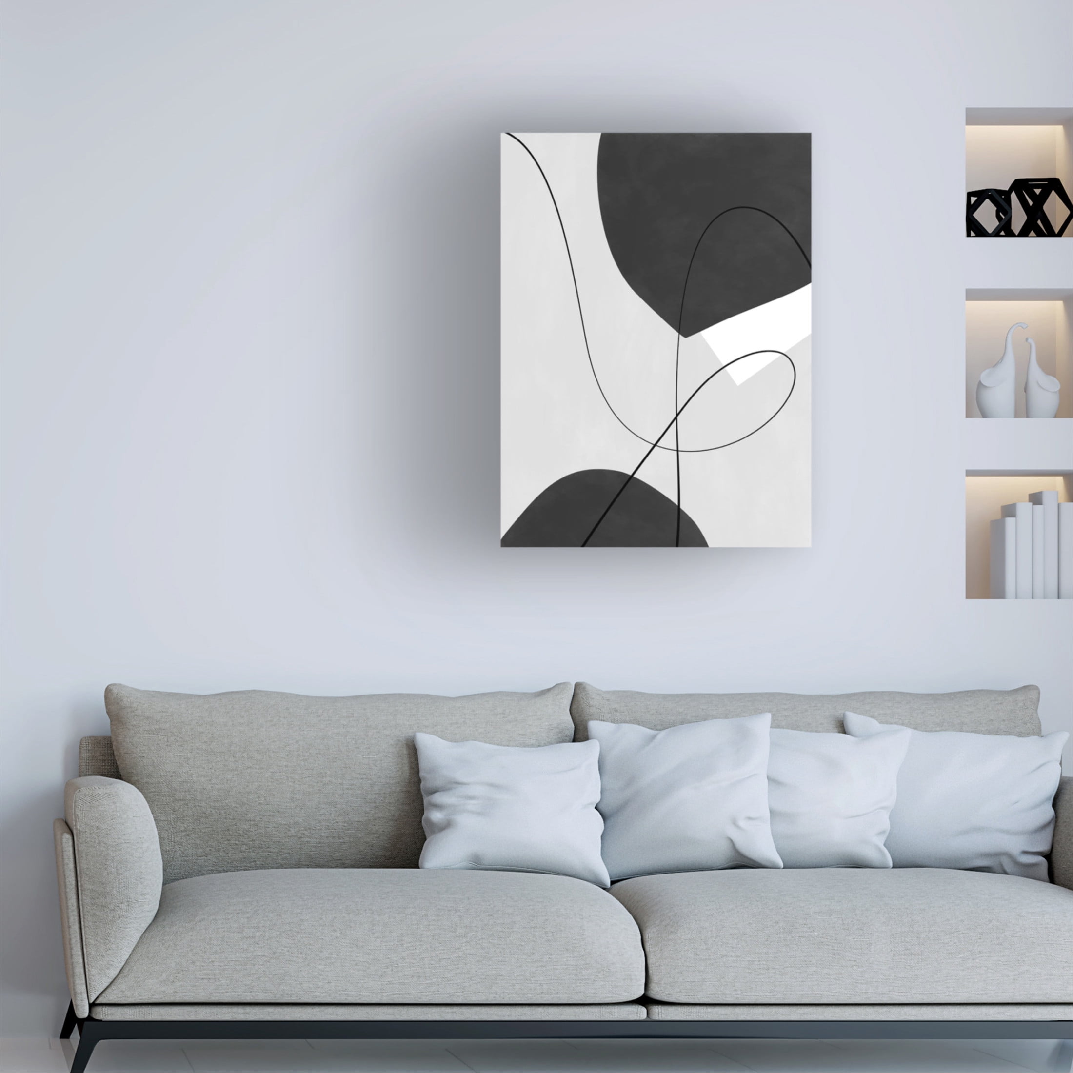 Trademark Fine Art Elena Ristova blackawhite40 Canvas Wall Art