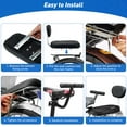 thumbnail image 3 of Bike Rear Seat Kit for Adults, Safety Carrier Bicycle Seat, Including Cushion and Backrest, Armrest Handrail, Footrests, Bell, Rear Bicycle Seat, 3 of 6