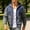 #0029-Gray, variant on Men's Color Block Hooded Zip Jacket Corduroy Patchwork Long Sleeve Loose Fit Casual Outerwear with Pockets for Fall Street Style