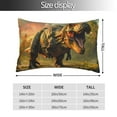 thumbnail image 2 of Pofeuu Realistic Style Forest Dinosaur Print Polyester Microfiber Plush Pillowcases, Super Soft and Cozy Pillow Case Covers with Envelop Closure（Pillow core not included）-20"x30", 2 of 6