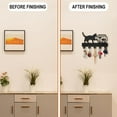 thumbnail image 5 of Cat Fish Tank Coat Rack Wall Mount Wood Cat Pet Animal Key Holder for Wall 11.8×7.6inch Cat Goldfish Key Rack 5 Alloy Hooks Wall Hanger Decorative Key Holder for Gift Home Entryway Art Decor, 5 of 9