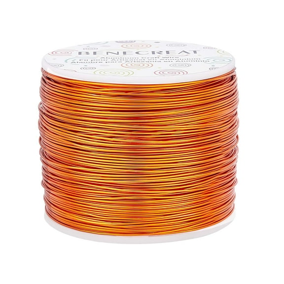 20Gauge 770FT Tarnish Resistant Jewelry Beading Wire Bendable Aluminum Sculpting Metal Wire for Jewelry Craft Beading Work OrangeRed