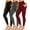 3 Pack Black/Wine/Grey, variant on FUNING 3 Pack Leggings with Pockets for Women,High Waisted Tummy Control Workout Yoga Pants