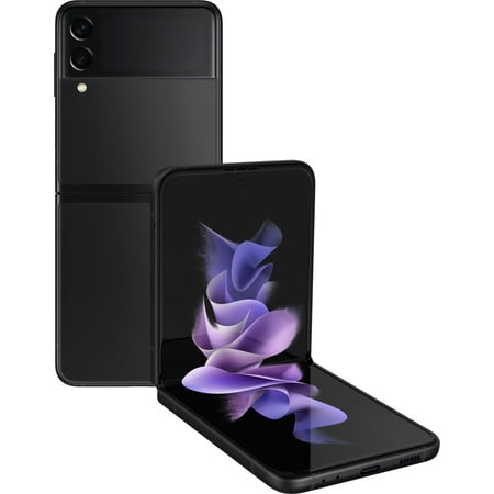 Pre-Owned Samsung Galaxy Z Flip 3 5G F711U 128GB Black Unlocked Smartphone (Refurbished: Good)