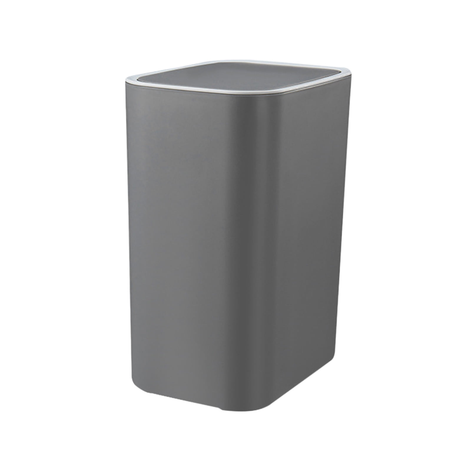 under $5 Fufafayo Trash Can with Lid, Small Bathroom Trash Can Wastebasket, Slim Garbage Can with Inner Bucket, Press Top Lid Garbage Container Bin for Kitchen, Home, Office, Bedroom