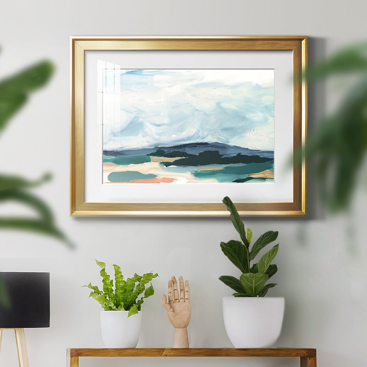 Pastel Vista I Premium Framed Print - Ready to Hang