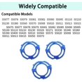 thumbnail image 2 of wqlpp-Shaver Head Blades Holder Plate for Razor Head Series 5000, 3PCS SH50 Blue Razor Retaining Rings Lock-Ring Blue Blade Retaining Rings for Shaver Model SH50 Shaver Head Series 5000, 2 of 4