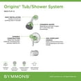 thumbnail image 4 of Symmons Origins 1-Handle Tub and Shower Faucet, Chrome, 4 of 5