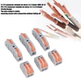 thumbnail image 3 of Quick Wire Connector, High Temperature Resistant Corrosion Prevention 36 Pcs Set Tight Clamping Conductor Terminal Block  for Industrial, 3 of 7