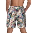 thumbnail image 2 of Lsque Mens Swim Trunks Rose Flowers Pattern - Bathing Suit Compression Liner - Beach Swim Shorts Swimwear - (S-3XL) - Stretch Quick Dry -Medium, 2 of 9