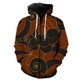 thumbnail image 3 of Sudadera con capucha y cremallera con diseño de dragón samurái y guerrero fantasma para hombre, estilo Harajuku, con estampado 3D de carpa, informal, de manga larga, para primavera, 3 of 5