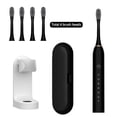 thumbnail image 2 of LSLJS Sound Wave Rechargeable Electric Toothbrush for Adults and Kids,Travel Wave Toothbrush with 4 Brush Heads, Travel Case,Bracket,6 Modes PowerToothbrush, Electric Toothbrush, 2 of 9