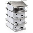 thumbnail image 3 of Birds Choice PMW4 Watersedge Purple Martin Bird House 4 Floor/8 Room, Bird House, Large, White/Grey, 3 of 6