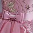 thumbnail image 4 of Especial para niñas vestido bordado cuentas lentejuelas flor cola falda, 4 of 6
