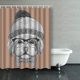 thumbnail image 1 of ABPHQTO Gafas de Bichón Habanero Sombrero Pajarita Cortinas de Ducha Cortina de Baño 150x180 cm, 1 of 1