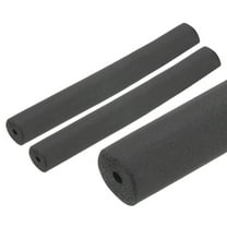 2pcs 10" Pipe Insulation Tube Outside Pipe Lagging 6mm(1/4") ID 36mm OD Foam Tubing Black