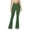 Army Green, variant on Flare Leggings for Women Crossover High Waist Bell Bootcut Yoga Pants No Front Seam Exercise Elastic Yoga Leggings